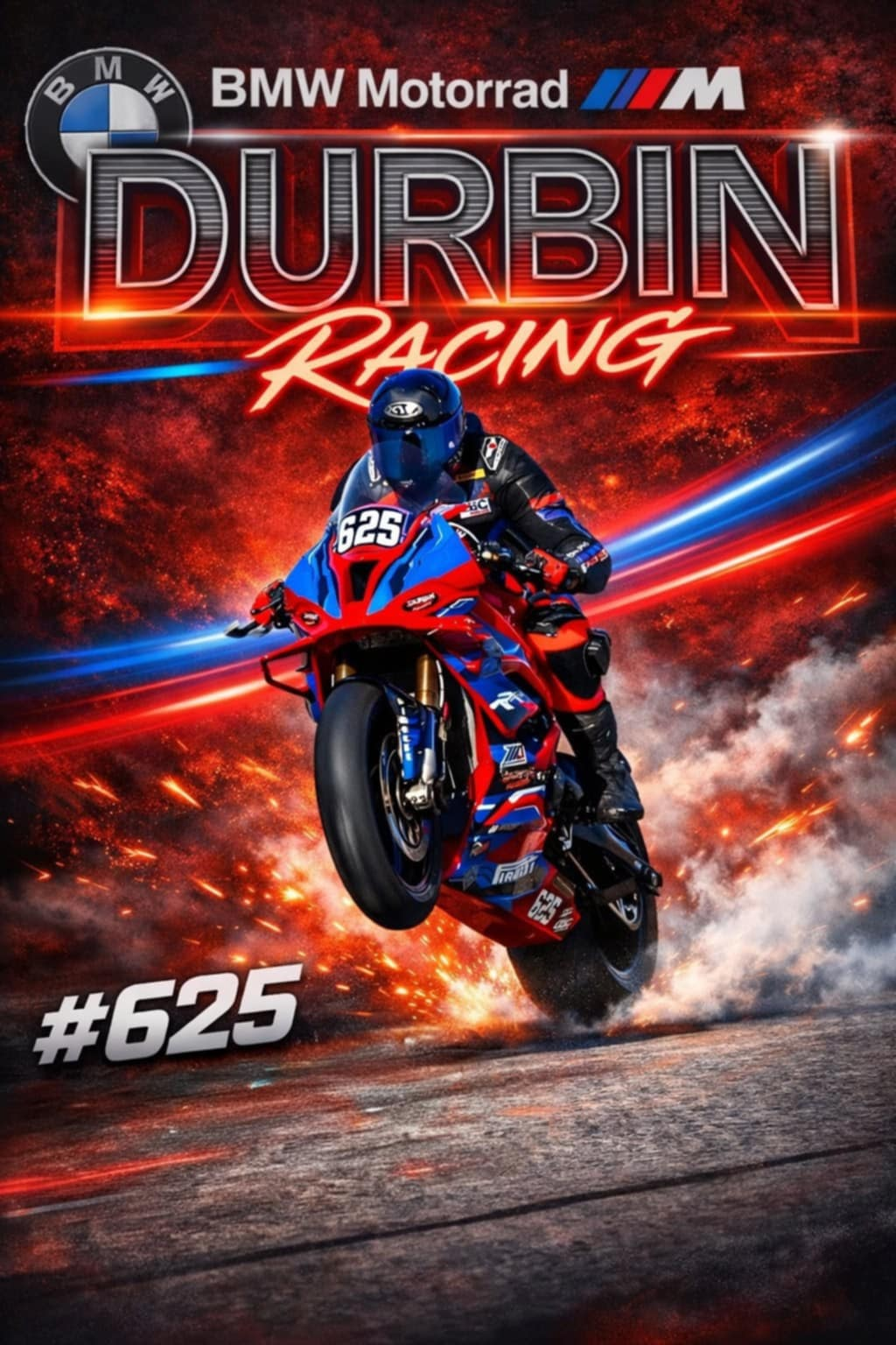 Durbin Racing 625 BMW S 1000 RR in action
